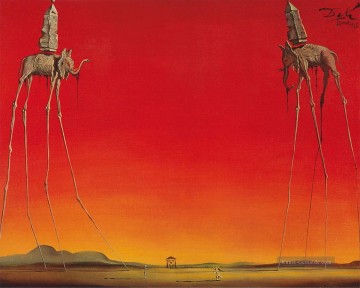 Salvador Dali Werke - Die Elefanten Salvador Dali